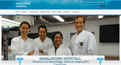 Desktop Screenshot of mahalakshmihospital.com